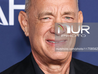 Tom Hanks arrives at the 2024 AFI Fest - World Premiere Screening Of Sony Pictures' 'Here' held at the TCL Chinese Theatre IMAX on October 2...