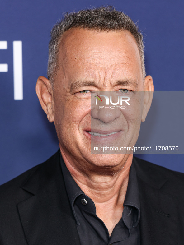 Tom Hanks arrives at the 2024 AFI Fest - World Premiere Screening Of Sony Pictures' 'Here' held at the TCL Chinese Theatre IMAX on October 2...