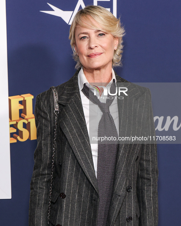 Robin Wright arrives at the 2024 AFI Fest - World Premiere Screening Of Sony Pictures' 'Here' held at the TCL Chinese Theatre IMAX on Octobe...