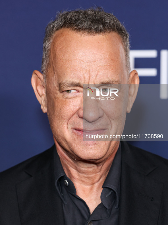 Tom Hanks arrives at the 2024 AFI Fest - World Premiere Screening Of Sony Pictures' 'Here' held at the TCL Chinese Theatre IMAX on October 2...