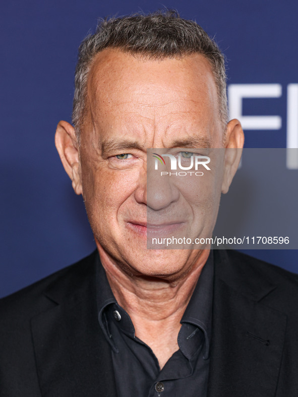 Tom Hanks arrives at the 2024 AFI Fest - World Premiere Screening Of Sony Pictures' 'Here' held at the TCL Chinese Theatre IMAX on October 2...