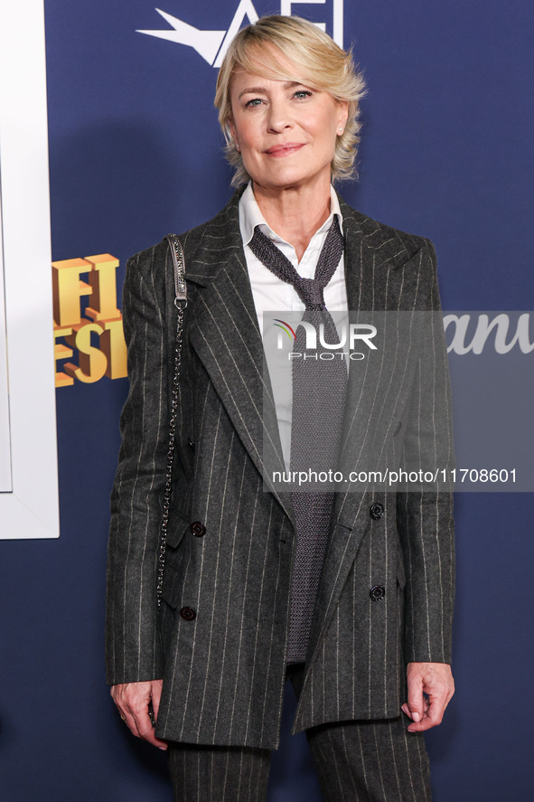 Robin Wright arrives at the 2024 AFI Fest - World Premiere Screening Of Sony Pictures' 'Here' held at the TCL Chinese Theatre IMAX on Octobe...