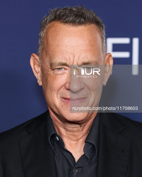 Tom Hanks arrives at the 2024 AFI Fest - World Premiere Screening Of Sony Pictures' 'Here' held at the TCL Chinese Theatre IMAX on October 2...