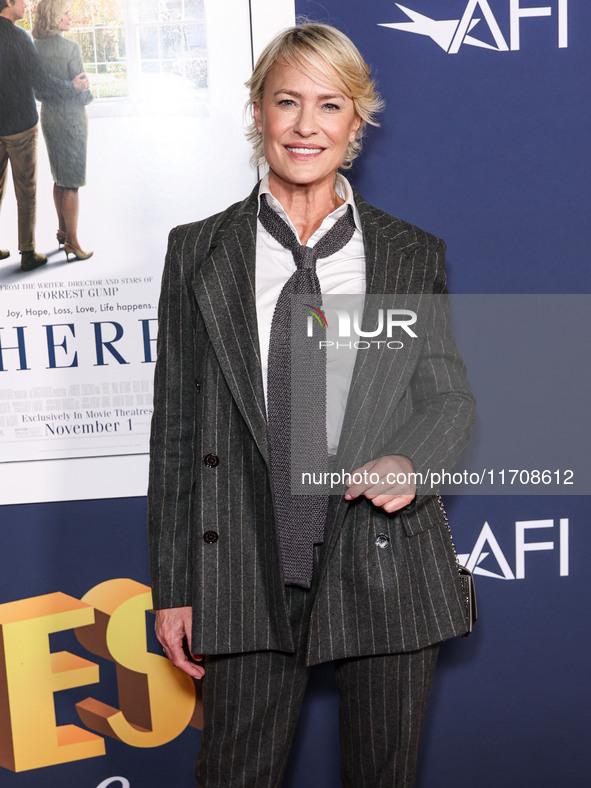 Robin Wright arrives at the 2024 AFI Fest - World Premiere Screening Of Sony Pictures' 'Here' held at the TCL Chinese Theatre IMAX on Octobe...