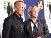 Tom Hanks and Robin Wright arrive at the 2024 AFI Fest - World Premiere Screening Of Sony Pictures' 'Here' held at the TCL Chinese Theatre I...