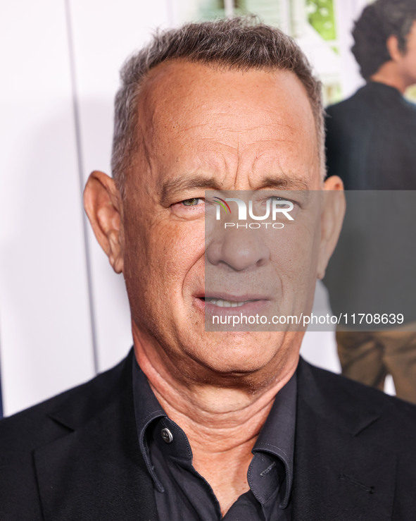 Tom Hanks arrives at the 2024 AFI Fest - World Premiere Screening Of Sony Pictures' 'Here' held at the TCL Chinese Theatre IMAX on October 2...