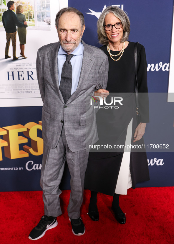 Eric Roth and Anne Peters arrive at the 2024 AFI Fest - World Premiere Screening Of Sony Pictures' 'Here' held at the TCL Chinese Theatre IM...