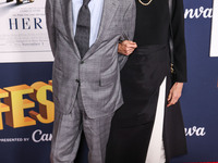 Eric Roth and Anne Peters arrive at the 2024 AFI Fest - World Premiere Screening Of Sony Pictures' 'Here' held at the TCL Chinese Theatre IM...