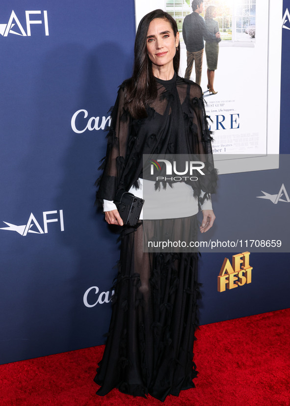 Jennifer Connelly arrives at the 2024 AFI Fest - World Premiere Screening Of Sony Pictures' 'Here' held at the TCL Chinese Theatre IMAX on O...