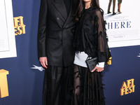 Paul Bettany and wife Jennifer Connelly arrive at the 2024 AFI Fest - World Premiere Screening Of Sony Pictures' 'Here' held at the TCL Chin...