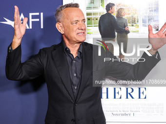 Tom Hanks arrives at the 2024 AFI Fest - World Premiere Screening Of Sony Pictures' 'Here' held at the TCL Chinese Theatre IMAX on October 2...