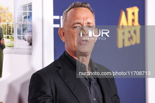 Tom Hanks arrives at the 2024 AFI Fest - World Premiere Screening Of Sony Pictures' 'Here' held at the TCL Chinese Theatre IMAX on October 2...