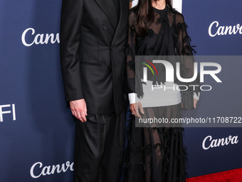 Paul Bettany and wife Jennifer Connelly arrive at the 2024 AFI Fest - World Premiere Screening Of Sony Pictures' 'Here' held at the TCL Chin...