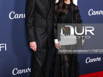 Paul Bettany and wife Jennifer Connelly arrive at the 2024 AFI Fest - World Premiere Screening Of Sony Pictures' 'Here' held at the TCL Chin...