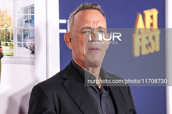 Tom Hanks arrives at the 2024 AFI Fest - World Premiere Screening Of Sony Pictures' 'Here' held at the TCL Chinese Theatre IMAX on October 2...