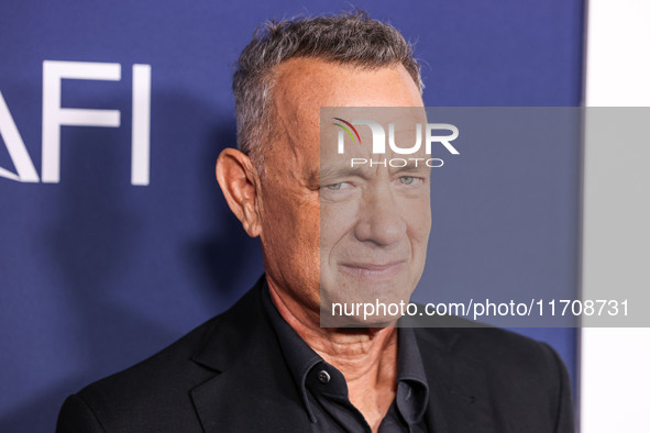 Tom Hanks arrives at the 2024 AFI Fest - World Premiere Screening Of Sony Pictures' 'Here' held at the TCL Chinese Theatre IMAX on October 2...