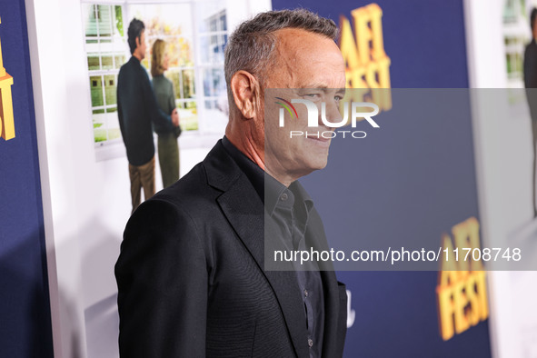 Tom Hanks arrives at the 2024 AFI Fest - World Premiere Screening Of Sony Pictures' 'Here' held at the TCL Chinese Theatre IMAX on October 2...