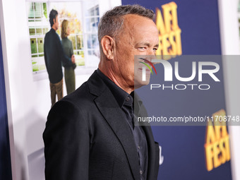 Tom Hanks arrives at the 2024 AFI Fest - World Premiere Screening Of Sony Pictures' 'Here' held at the TCL Chinese Theatre IMAX on October 2...