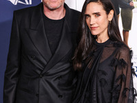 Paul Bettany and wife Jennifer Connelly arrive at the 2024 AFI Fest - World Premiere Screening Of Sony Pictures' 'Here' held at the TCL Chin...