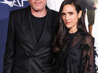 Paul Bettany and wife Jennifer Connelly arrive at the 2024 AFI Fest - World Premiere Screening Of Sony Pictures' 'Here' held at the TCL Chin...