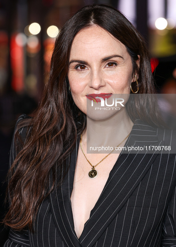 Michelle Dockery arrives at the 2024 AFI Fest - World Premiere Screening Of Sony Pictures' 'Here' held at the TCL Chinese Theatre IMAX on Oc...