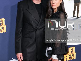 Paul Bettany and wife Jennifer Connelly arrive at the 2024 AFI Fest - World Premiere Screening Of Sony Pictures' 'Here' held at the TCL Chin...