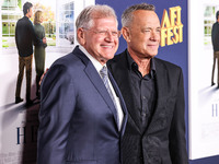 Robert Zemeckis and Tom Hanks arrive at the 2024 AFI Fest - World Premiere Screening Of Sony Pictures' 'Here' held at the TCL Chinese Theatr...