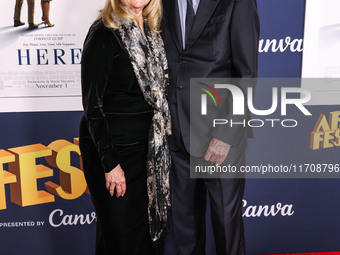 Sandra Silvestri and Alan Silvestri arrive at the 2024 AFI Fest - World Premiere Screening Of Sony Pictures' 'Here' held at the TCL Chinese...