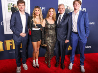 Zane Zemeckis, Zsa Zsa Rose Zemeckis, Leslie Zemeckis, Robert Zemeckis and Rhys Zemeckis arrive at the 2024 AFI Fest - World Premiere Screen...