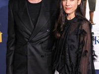 Paul Bettany and wife Jennifer Connelly arrive at the 2024 AFI Fest - World Premiere Screening Of Sony Pictures' 'Here' held at the TCL Chin...