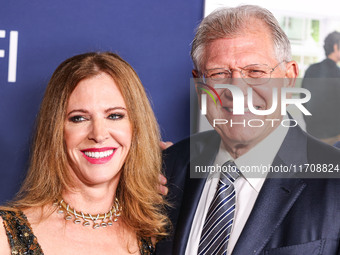 Leslie Zemeckis and husband Robert Zemeckis arrive at the 2024 AFI Fest - World Premiere Screening Of Sony Pictures' 'Here' held at the TCL...