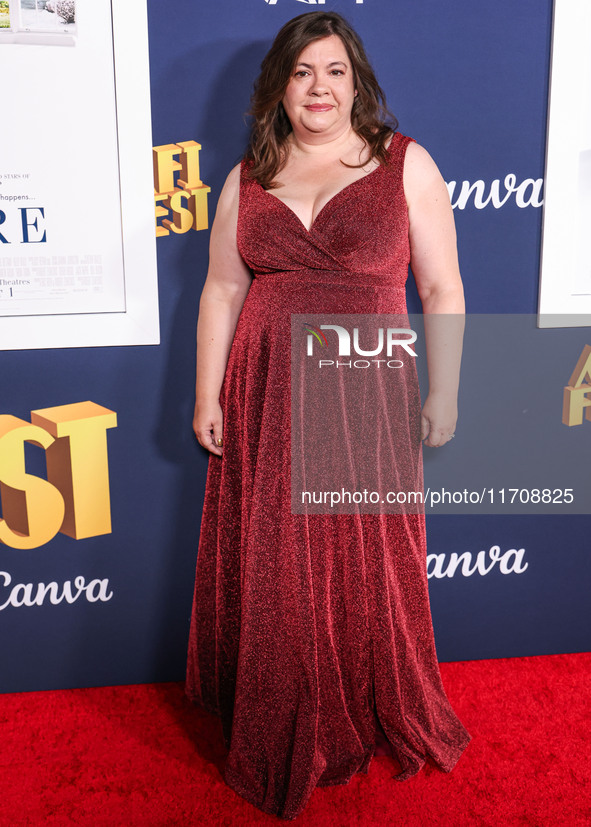 Anya Marco Harris arrives at the 2024 AFI Fest - World Premiere Screening Of Sony Pictures' 'Here' held at the TCL Chinese Theatre IMAX on O...