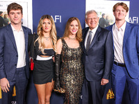 Zane Zemeckis, Zsa Zsa Rose Zemeckis, Leslie Zemeckis, Robert Zemeckis and Rhys Zemeckis arrive at the 2024 AFI Fest - World Premiere Screen...