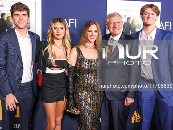 Zane Zemeckis, Zsa Zsa Rose Zemeckis, Leslie Zemeckis, Robert Zemeckis and Rhys Zemeckis arrive at the 2024 AFI Fest - World Premiere Screen...