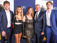 Zane Zemeckis, Zsa Zsa Rose Zemeckis, Leslie Zemeckis, Robert Zemeckis and Rhys Zemeckis arrive at the 2024 AFI Fest - World Premiere Screen...