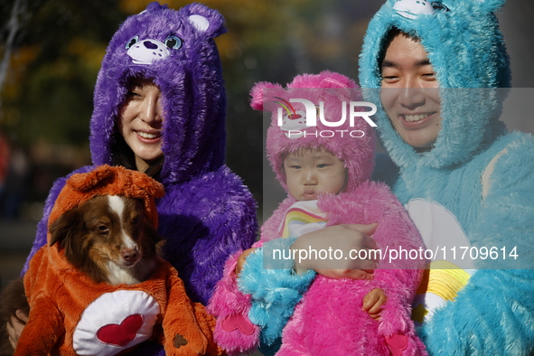 Dogs participate in the 34th Annual Halloween Dog Parade in Washington Square Park in lower Manhattan, New York, New York, U.S., on October...