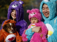 Dogs participate in the 34th Annual Halloween Dog Parade in Washington Square Park in lower Manhattan, New York, New York, U.S., on October...