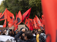 Odair Moniz participates in a demonstration for a fair life in Lisbon, Portugal, on October 26, 2024. (