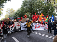 Odair Moniz participates in a demonstration for a fair life in Lisbon, Portugal, on October 26, 2024. (