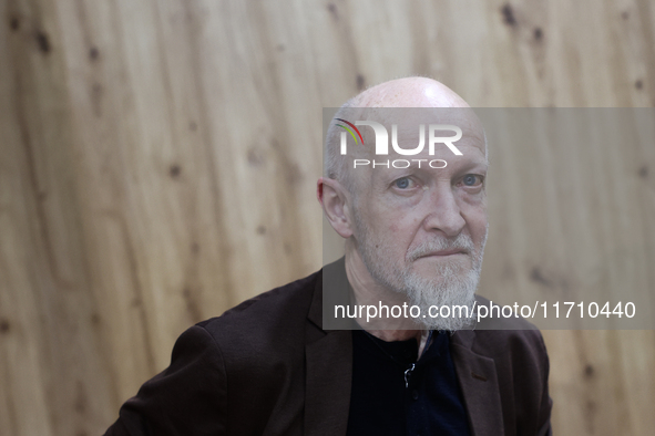 Lars Saabye Christensen during International Book Fair in Krakow, Poland on October 26, 2024. 