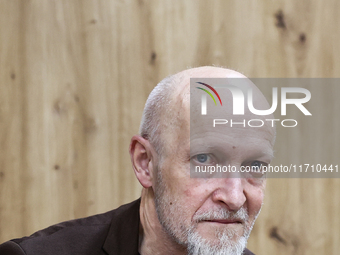 Lars Saabye Christensen during International Book Fair in Krakow, Poland on October 26, 2024. (