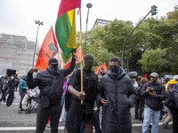 In Lisbon, Portugal, on October 26, 2024, demonstrators march from Marques de Pombal Square to Praca dos Restauradores. They protest the dea...