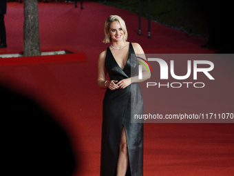 Noemie Merlant attends the ''Les Femmes Au Balcon'' red carpet during the 19th Rome Film Festival at Auditorium Parco Della Musica in Rome,...