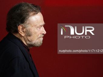 Franco Nero attends the ''Storia Di Una Notte'' red carpet during the 19th Rome Film Festival at Auditorium Parco Della Musica in Rome, Ital...