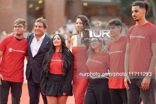 Elodie attends the "Conclave" red carpet during the 19th Rome Film Festival at Auditorium Parco Della Musica in Rome, Italy, on October 26,...