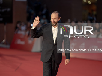 Ralph Fiennes attends the "Conclave" red carpet during the 19th Rome Film Festival at Auditorium Parco Della Musica in Rome, Italy, on Octob...