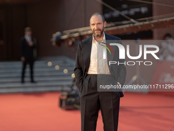 Ralph Fiennes attends the "Conclave" red carpet during the 19th Rome Film Festival at Auditorium Parco Della Musica in Rome, Italy, on Octob...