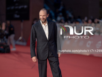 Ralph Fiennes attends the "Conclave" red carpet during the 19th Rome Film Festival at Auditorium Parco Della Musica in Rome, Italy, on Octob...