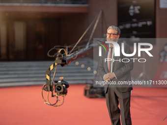 Sergio Castellitto attends the "Conclave" red carpet during the 19th Rome Film Festival at Auditorium Parco Della Musica in Rome, Italy, on...