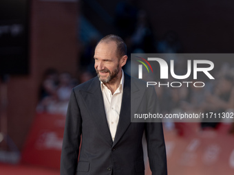 Ralph Fiennes attends the "Conclave" red carpet during the 19th Rome Film Festival at Auditorium Parco Della Musica in Rome, Italy, on Octob...